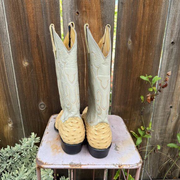 Yucca Boots Exotic Line Ostrich Leather Men's 7 Women's 8.5 - Picture 14 of 15